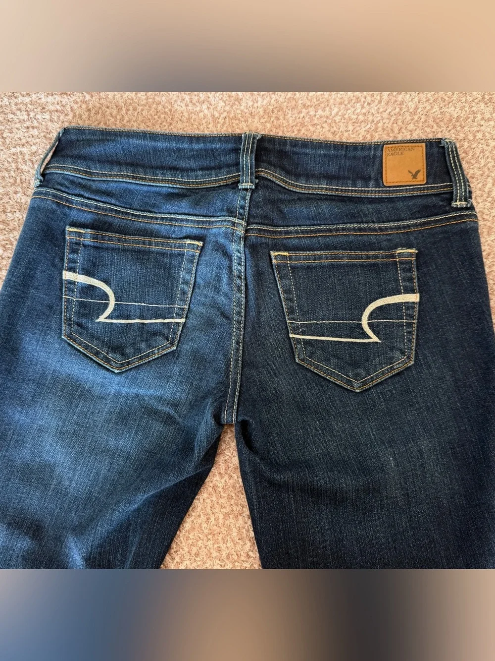 American Eagle Outfitters low rise dark wash Slim boot leg Jeans